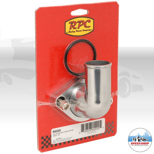 RPC R6009 90° Aluminium Thermostatgehäuse mit drehbaren Flansch für Chevrolet SmallBlock Motoren